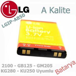 LG LGIP-A850 Batarya 2100 GB125 GM205 KG280 KU250 Uyumlu A Kalite Batarya