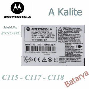 Motorola C115 C117 C118 Batarya SNN5749C A Kalite Batarya