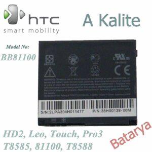 HTC HD2 T8585 81100 T8588 Leo Touch Pro3 BB81100 A Kalite Batarya