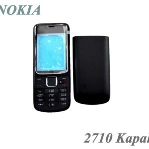 Nokia 2710 Arka ön Kapak Kalem Düğme Siyah Set