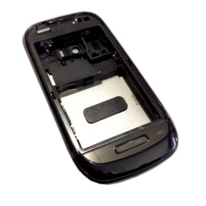 Nokia C7-00 Full Kasa Kapak Tuş Takımı Nokia C7 Uyumlu Siyah Renk Orta Kasa Ön Kapak Arka Kapak