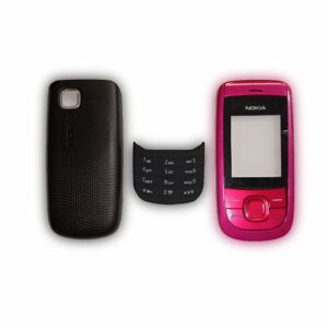 Nokia 2200s Kapak Nokia 2200s uyumlu Pembe ön Kapak Arka Kapak ve Tuş Takımı