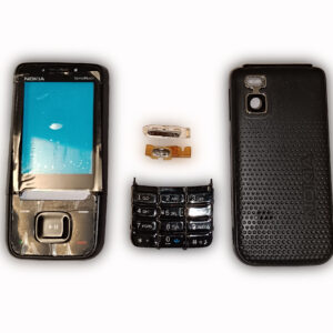Nokia 5610 Kasa Kapak Tuş Takımı 5610 Uyumlu Siyah Renk Orta Kasa Ön Kapak Arka Kapak Tuş Takımı