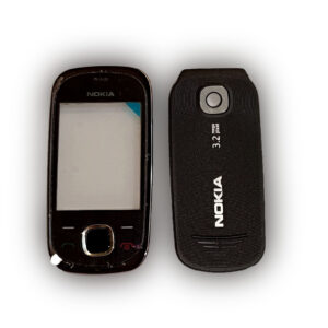 Nokia 7230 Kapak Nokia 7230 uyumlu Siyah ön Kapak Arka Kapak ve Tuş Takımı