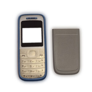 Nokia 1200 Kapak Nokia 1200 uyumlu Mavi Gri Kapak ön Kapak Arka Kapak Tuş Takımı