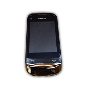 Nokia C2-02 Kasa Kapak Tuş Takımı C2-02 Uyumlu Siyah Renk Orta Kasa Ön Kapak Arka Kapak Tuş Takımı