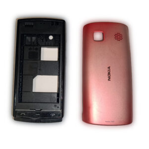 Nokia N500 Kasa Kapak Tuş Takımı N500 Uyumlu Siyah Kırmızı Renk Orta Kasa Ön Kapak Arka Kapak Tuş Takımı