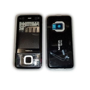 Nokia N81 Kasa Kapak Tuş Takımı N81 Uyumlu Siyah Renk Orta Kasa Ön Kapak Arka Kapak Tuş Takımı