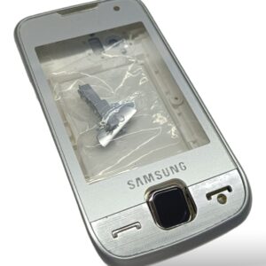 Samsung S5600 Kasa Samsung S5600 Uyumlu Beyaz Renk Orta Kasa Ön Arka Kapak Tuş Takımı