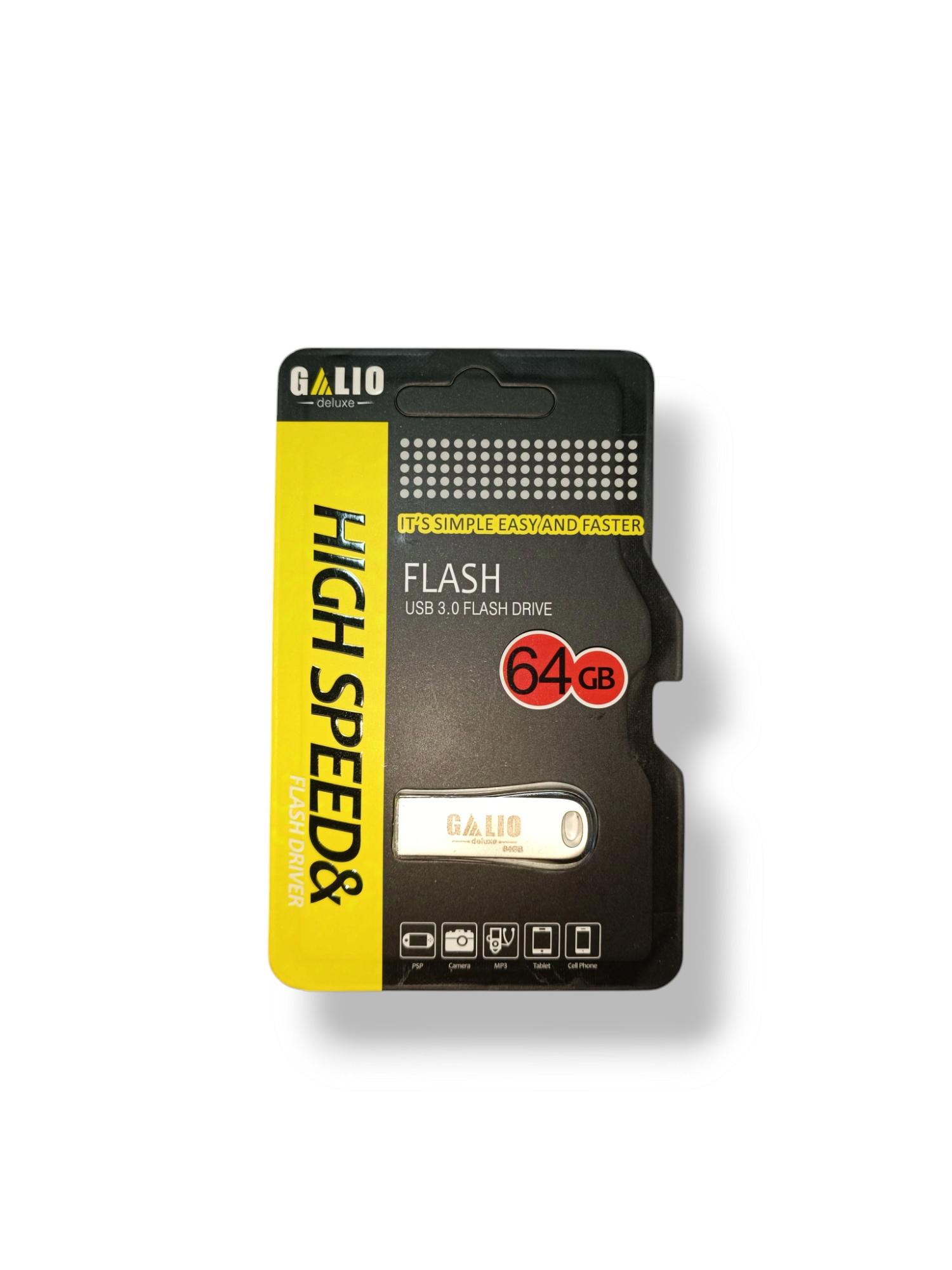 Galio Metal 64GB Taşınabilir USB Flash Bellek 64 GB USB 3.0 Veri Aktarım Hızı Flash Drive