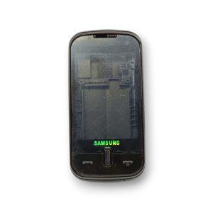 Samsung S5630 Kasa Samsung Galaxy S5630 Uyumlu Siyah Renk Orta Kasa Ön Arka Kapak Tuş Takımı