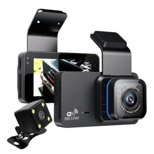 NewOrg Çift Lens 1296p Süper Hd Araç İçi Kamera Wifi Arka Görüşlü