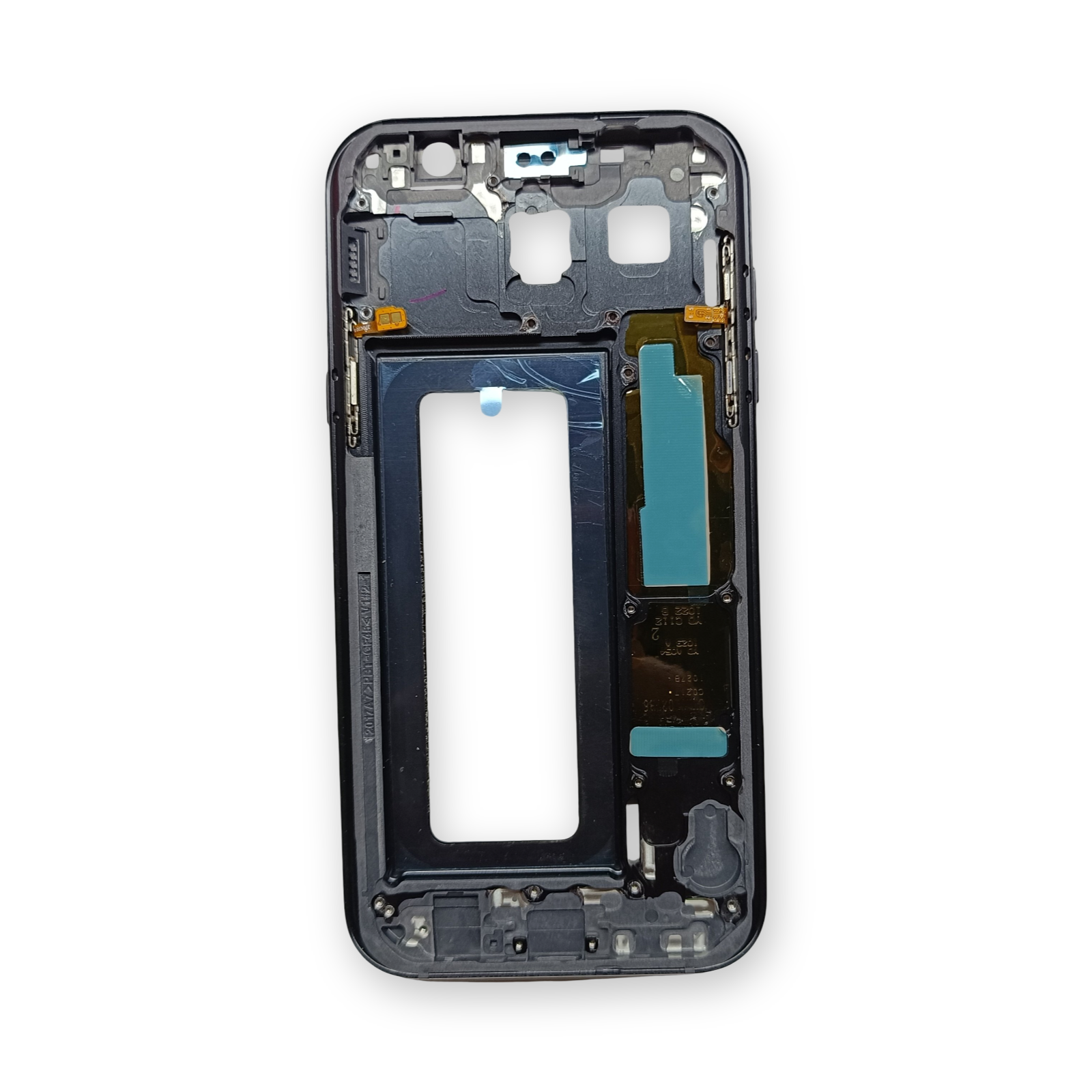 Samsung A720 Kasa Samsung Galaxy A7 2017 Siyah Renk Orta Kasa Çıtalı on off Ses tuş bordu