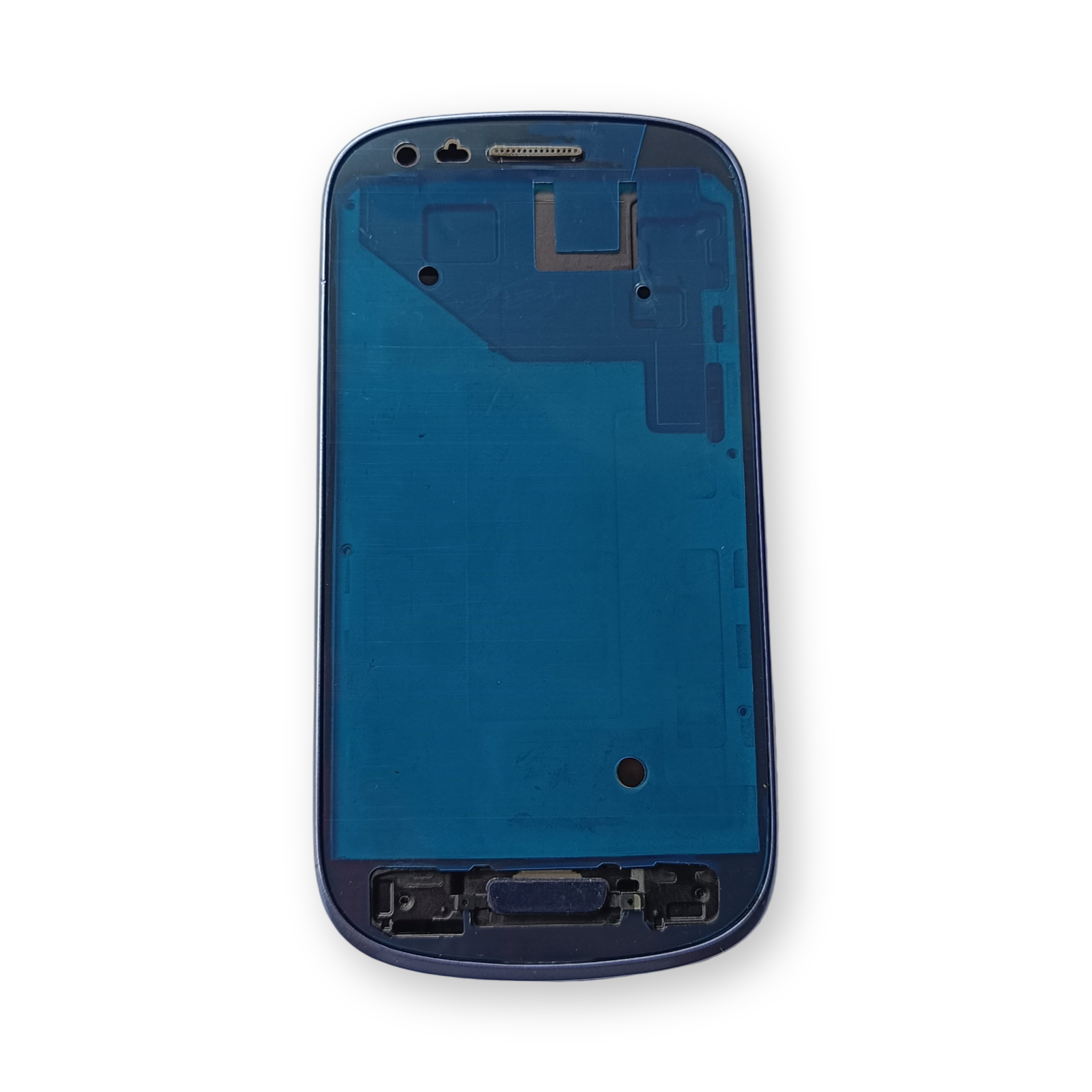 Samsung i8910 Kasa Samsung Galaxy S3 Mini Mavi Renk Orta Kasa Çıtalı on off Ses tuş bordu Kamera Lensi - Görsel 3