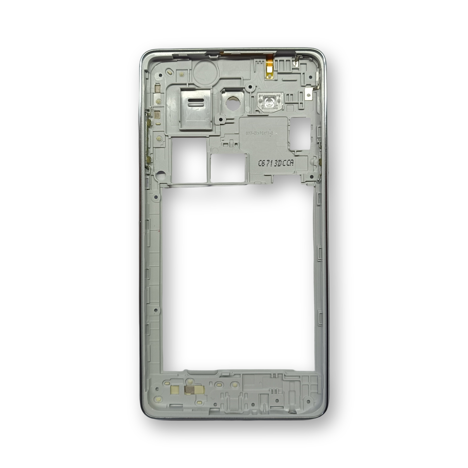 Samsung ON7 Kasa Samsung Galaxy On7 Gri Renk SM-G600 Orta Kasa Çıtalı on off Ses Plastik Kamera Lensi - Görsel 4