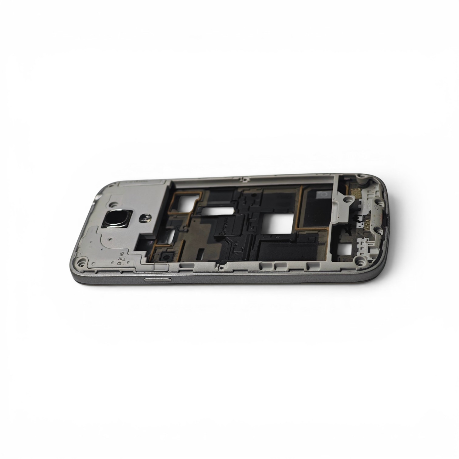 Samsung i9190 Kasa Samsung Galaxy S4 Mini Gri Renk Orta Kasa Çıtalı on off Ses tuş Kamera Lens - Görsel 2