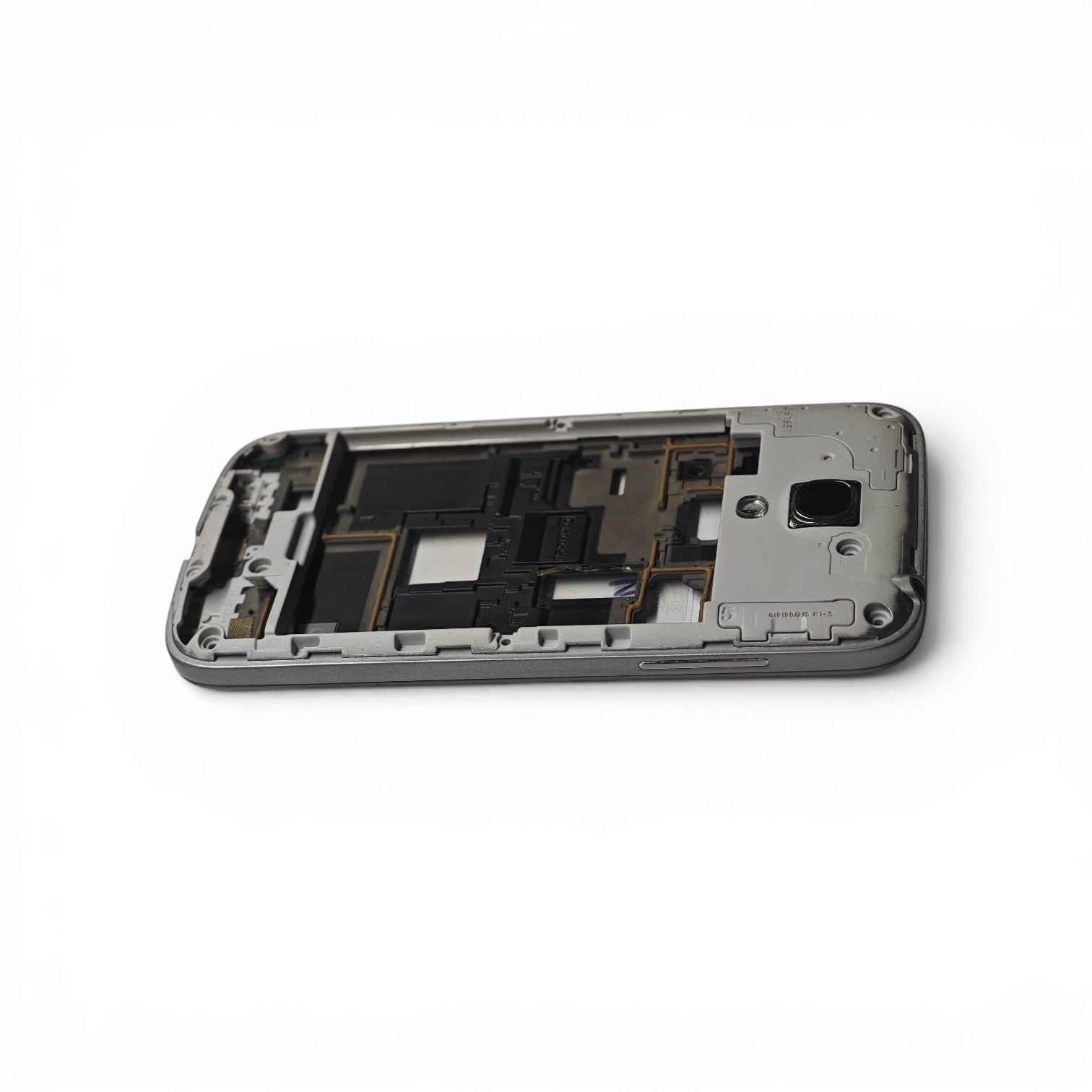 Samsung i9190 Kasa Samsung Galaxy S4 Mini Gri Renk Orta Kasa Çıtalı on off Ses tuş Kamera Lens - Görsel 3
